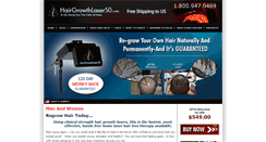 Desktop Screenshot of hairgrowthlaser50.com