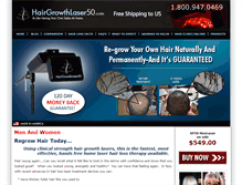 Tablet Screenshot of hairgrowthlaser50.com
